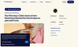 Preview of the Flux Piercing Ltd Case Study