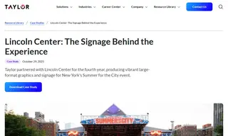Preview of the Lincoln Center Case Study