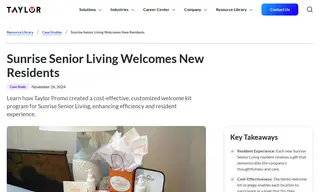 Preview of the Sunrise Senior Living Case Study