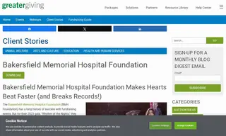 Preview of the Bakersfield Memorial Hospital Foundation Case Study