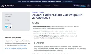 Preview of the Insurance Broker Speeds Data Integration Via Automation Case Study