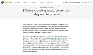 Preview of the Magnetic Autocontrol Case Study