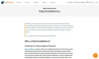 Preview of the MachineMetrics Case Study