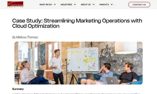 Preview of the Global Enterprise's Digital Marketing Team Case Study