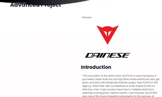 Preview of the Dainese Case Study