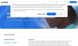 Preview of the Fortune 100 Life Sciences Company Case Study