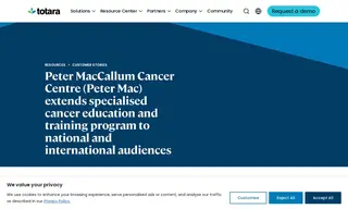 Preview of the Peter MacCallum Cancer Centre Case Study