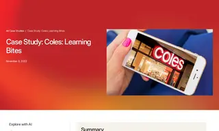 Preview of the Coles Case Study
