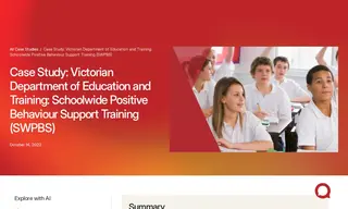 Preview of the Victorian Department of Education and Training Case Study