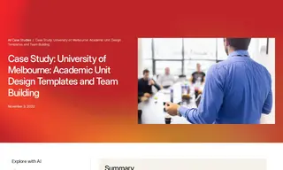 Preview of the University of Melbourne Case Study