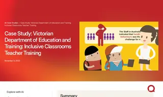 Preview of the Victorian Department of Education and Training Case Study