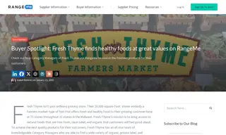 Preview of the Fresh Thyme Case Study