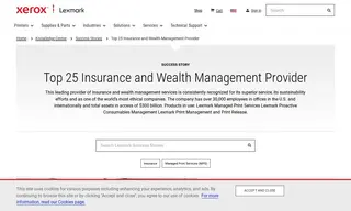 Preview of the Top 25 Insurance and Wealth Management Provider Case Study
