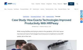 Preview of the Exacta Technologies Case Study