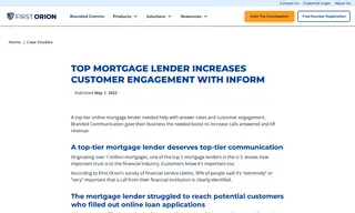 Preview of the Top-tier Online Mortgage Lender Case Study