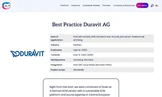 Preview of the Duravit AG Case Study
