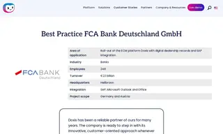 Preview of the FCA Bank Deutschland GmbH Case Study