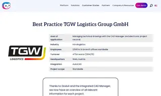 Preview of the TGW Logistics Group GmbH Case Study