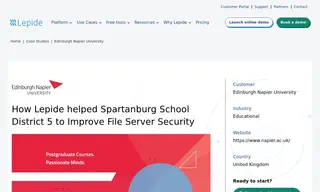 Preview of the Edinburgh Napier University Case Study