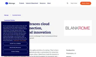 Preview of the Blank Rome Case Study