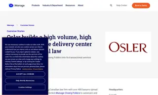 Preview of the Osler Hoskin & Harcourt LLP Case Study