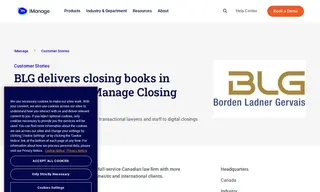Preview of the Borden Ladner Gervais LLP Case Study