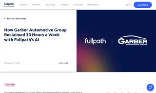 Preview of the Garber Automotive Group Case Study