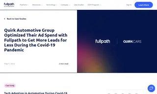 Preview of the Quirk Automotive Group Case Study
