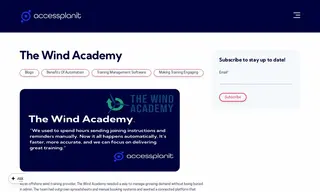Preview of the The Wind Academy Case Study