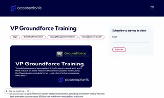 Preview of the VP Groundforce Training Case Study