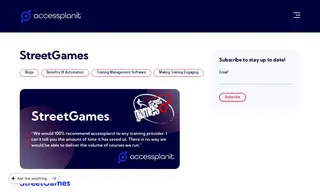 Preview of the StreetGames Case Study