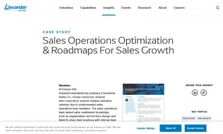 Preview of the Fortune 500 Industrial Manufacturing Company’s Functional Teams Case Study