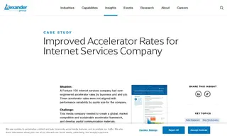 Preview of the Fortune 100 Internet Services Company Case Study