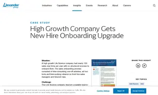 Preview of the Life Science Company Case Study