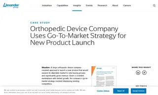 Preview of the Orthopedic Device Company Case Study