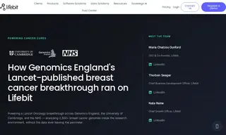 Preview of the Genomics England Case Study