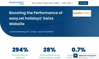 Preview of the easyJet holidays Case Study