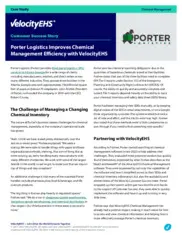 Preview of the Porter Logistics Case Study