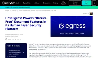 Preview of the Egress Case Study