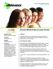 Preview of the Docere Medical Spa & Laser Center Case Study