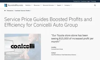 Preview of the Conicelli Auto Group Case Study