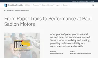 Preview of the Paul Sadlon Motors Case Study
