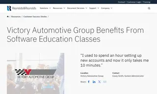 Preview of the Victory Automotive Group Case Study
