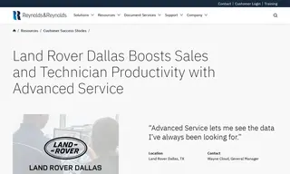 Preview of the Land Rover Dallas Case Study