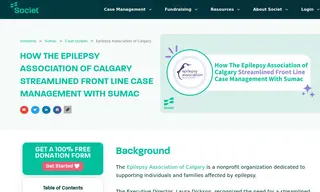 Preview of the Epilepsy Association Of Calgary Case Study