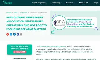 Preview of the Ontario Brain Injury Association Case Study