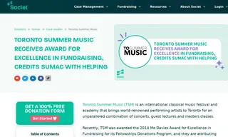 Preview of the Toronto Summer Music Case Study