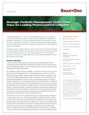 Preview of the Leading U.S. Pharmaceutical Company Case Study