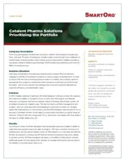 Preview of the Catalent Pharma Case Study