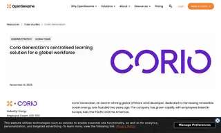 Preview of the Corio Generation Case Study